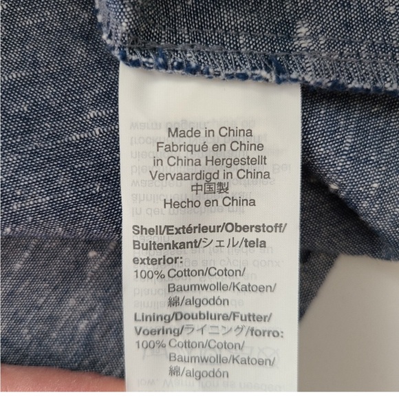 Madewell Chambray Tank Button Front Midi Dress, Size 8 - Picture 8 of 10